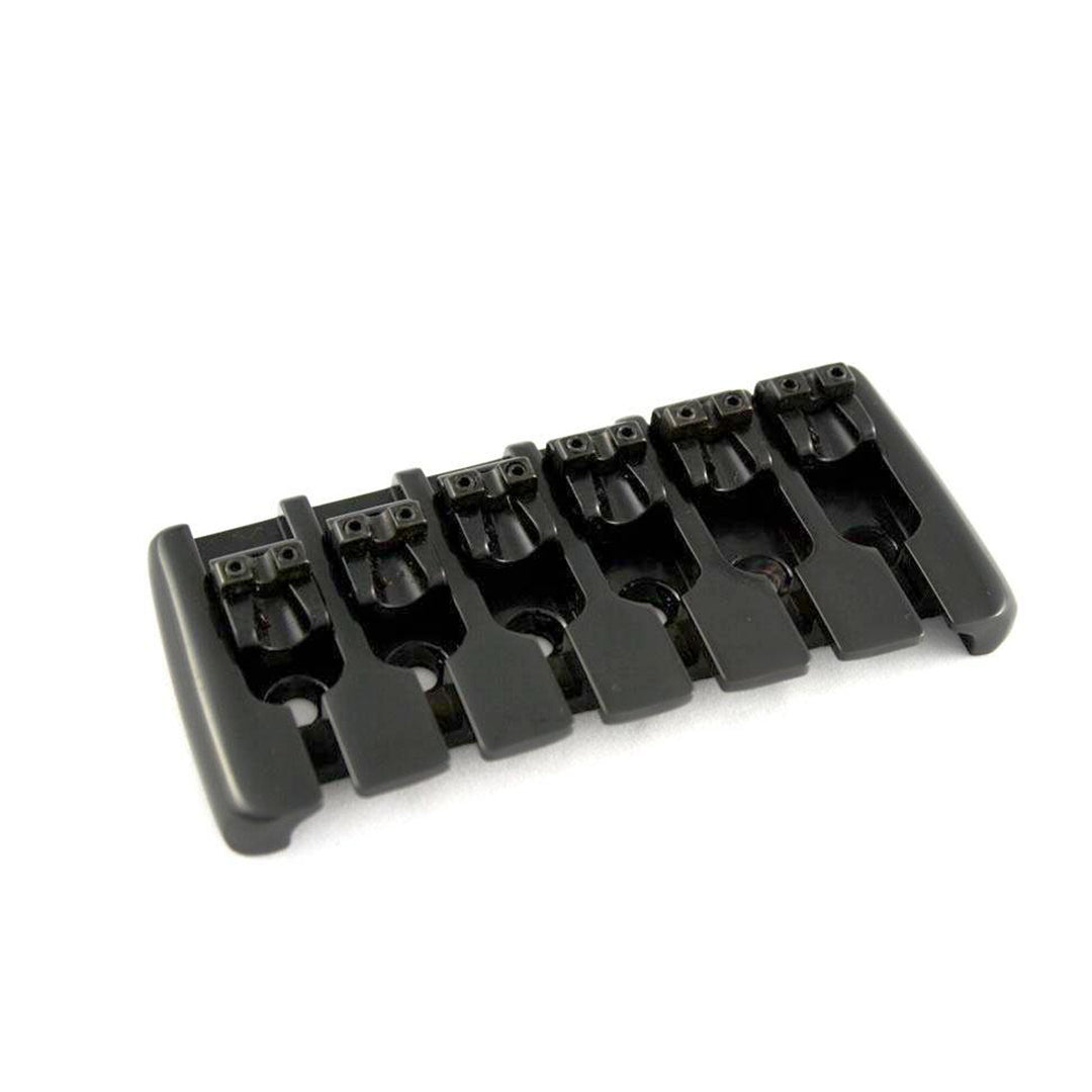 Allparts BB-3558 Modern Quick Release 6-string Bass Bridge Black