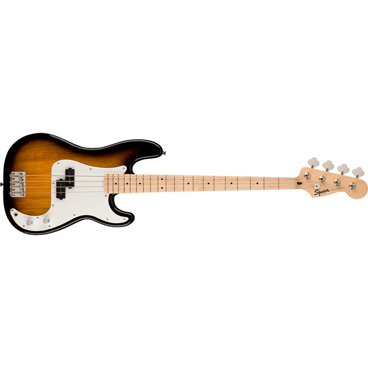 Squier Sonic Precision Bass, Maple Fingerboard, White Pickguard, 2-Color Sunburst