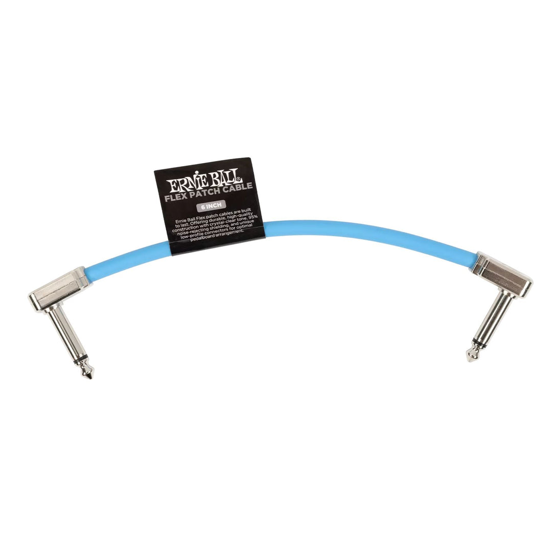 Ernie Ball 6455EB Flex Patch Cable 6" - Blue