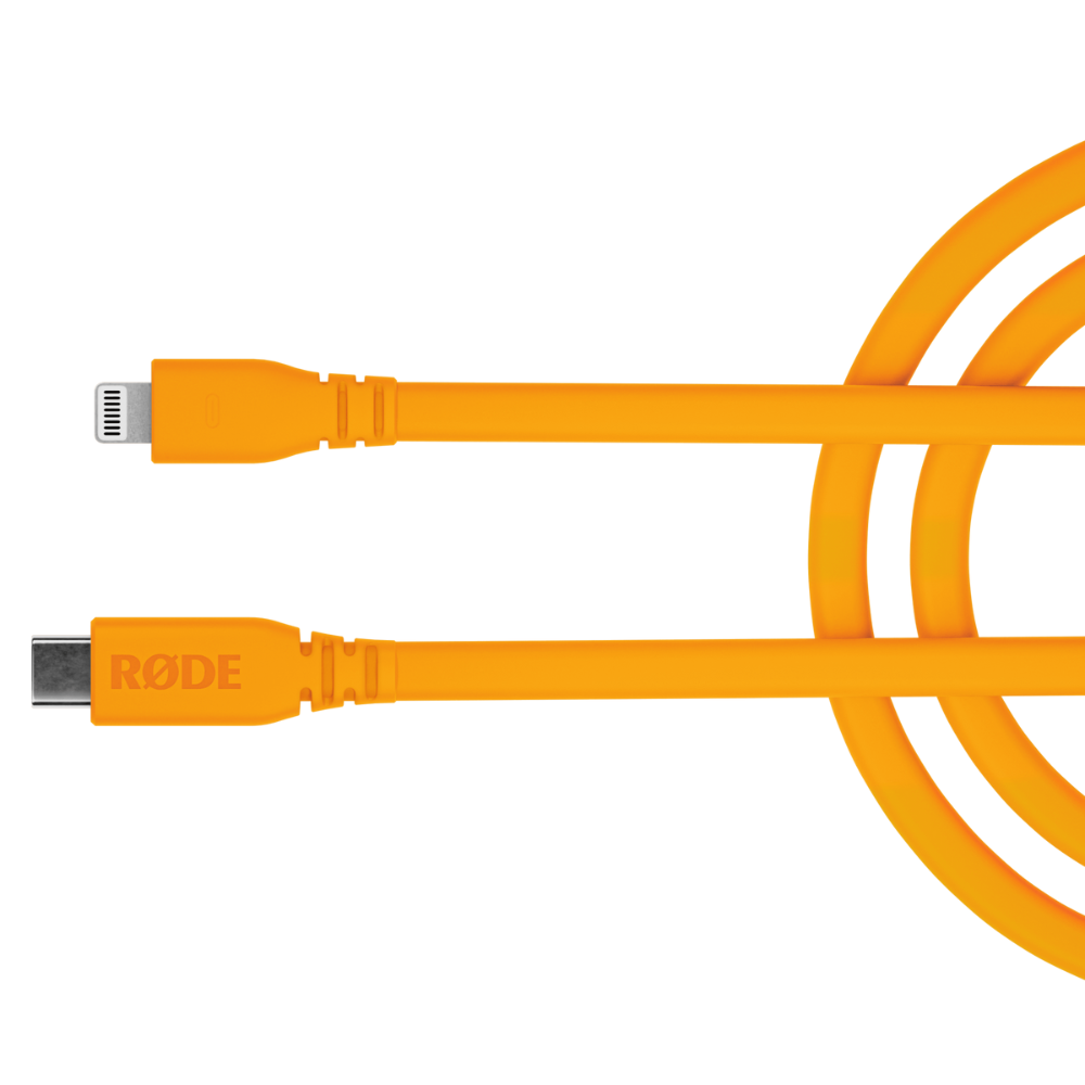 Rode Microphones SC19-O High-quality, 1.5m-long USB-C to Lightning cable - Orange