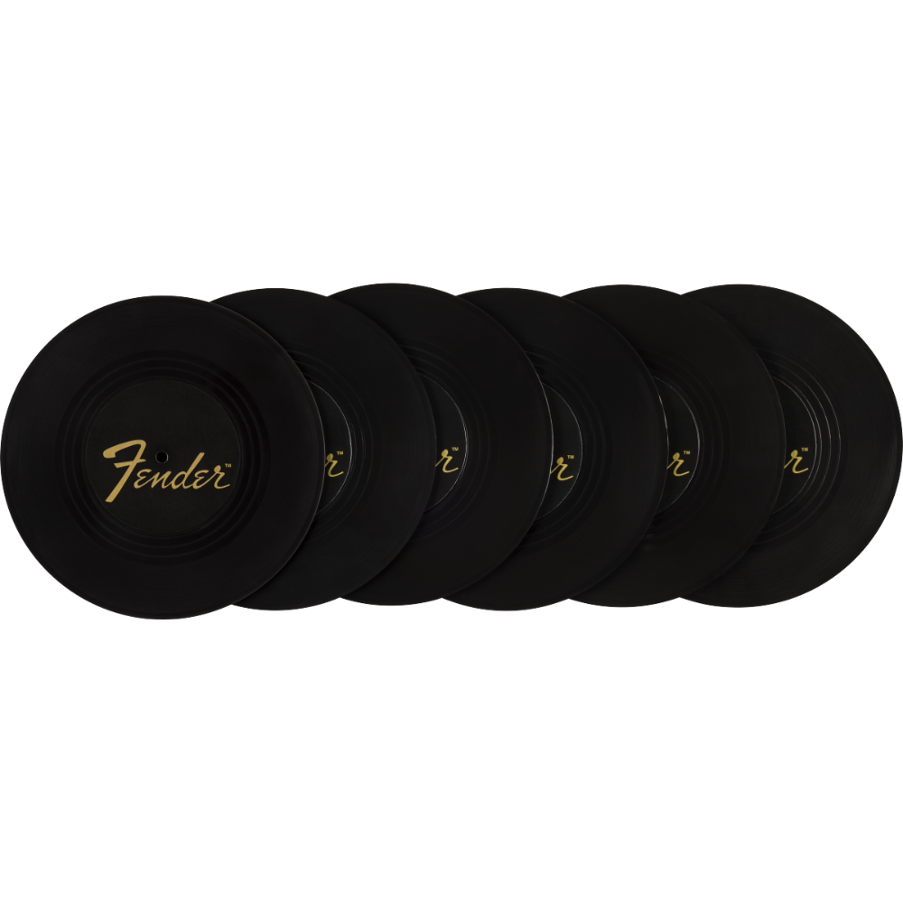 Fender Sunburst Turntable Coaster Set