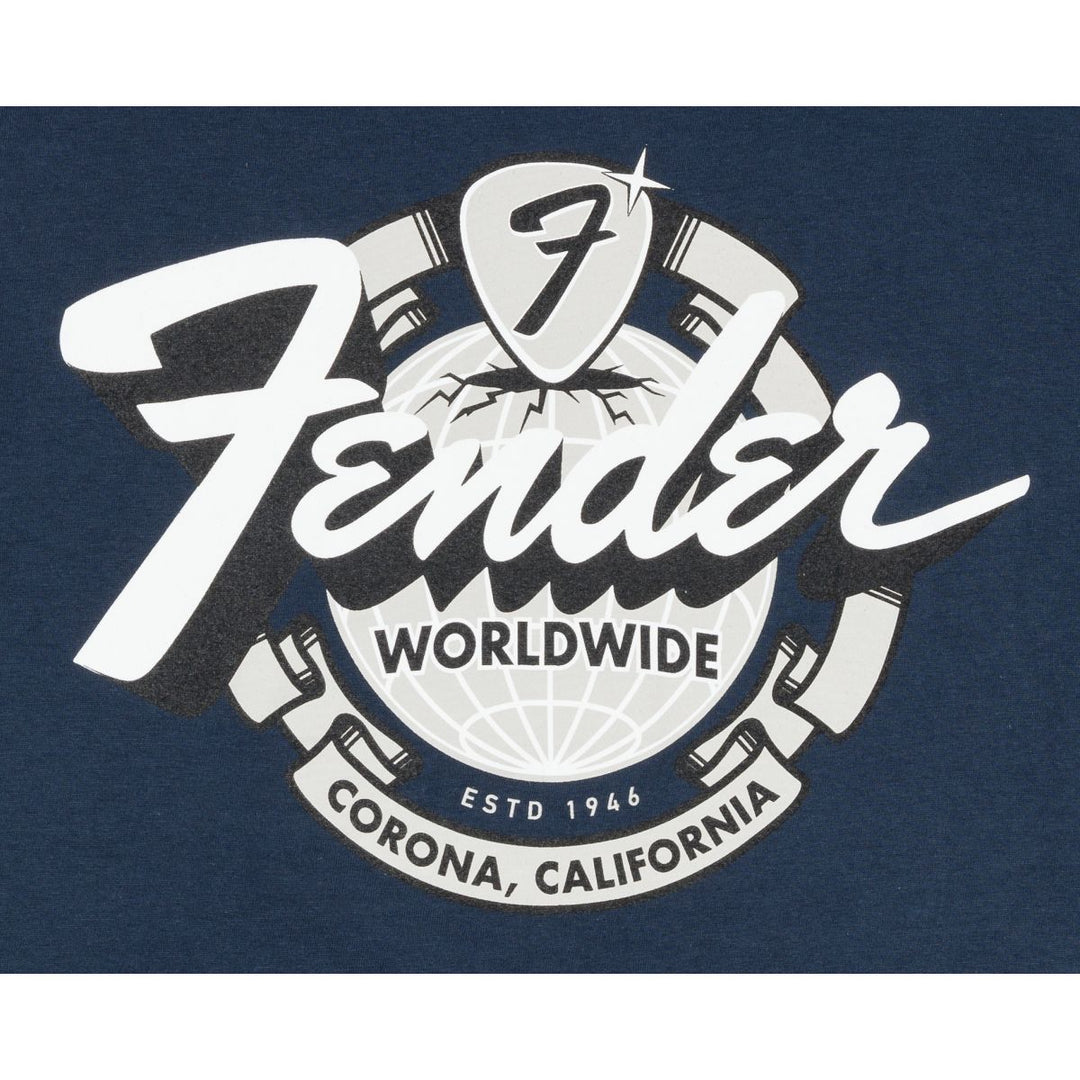 Fender  ® World Wide Tee - Vintage - Navy L
