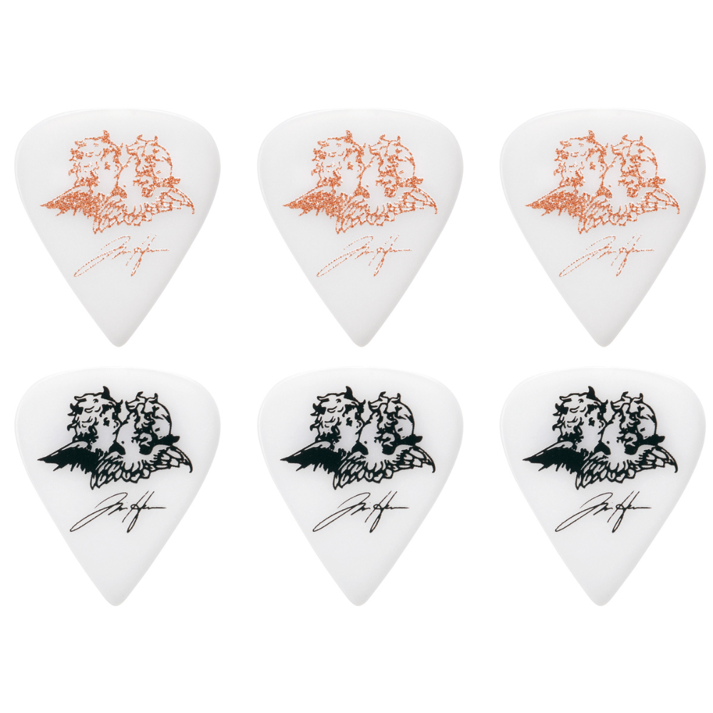 Ibanez P1000THC1 Polyacetal Heavy (1.11mm) Black logo (3pcs) & Pink Glitter Logo (3pcs)