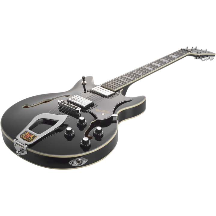 Hagstrom Alv-blk Alvar Electric Guitar - Black Gloss