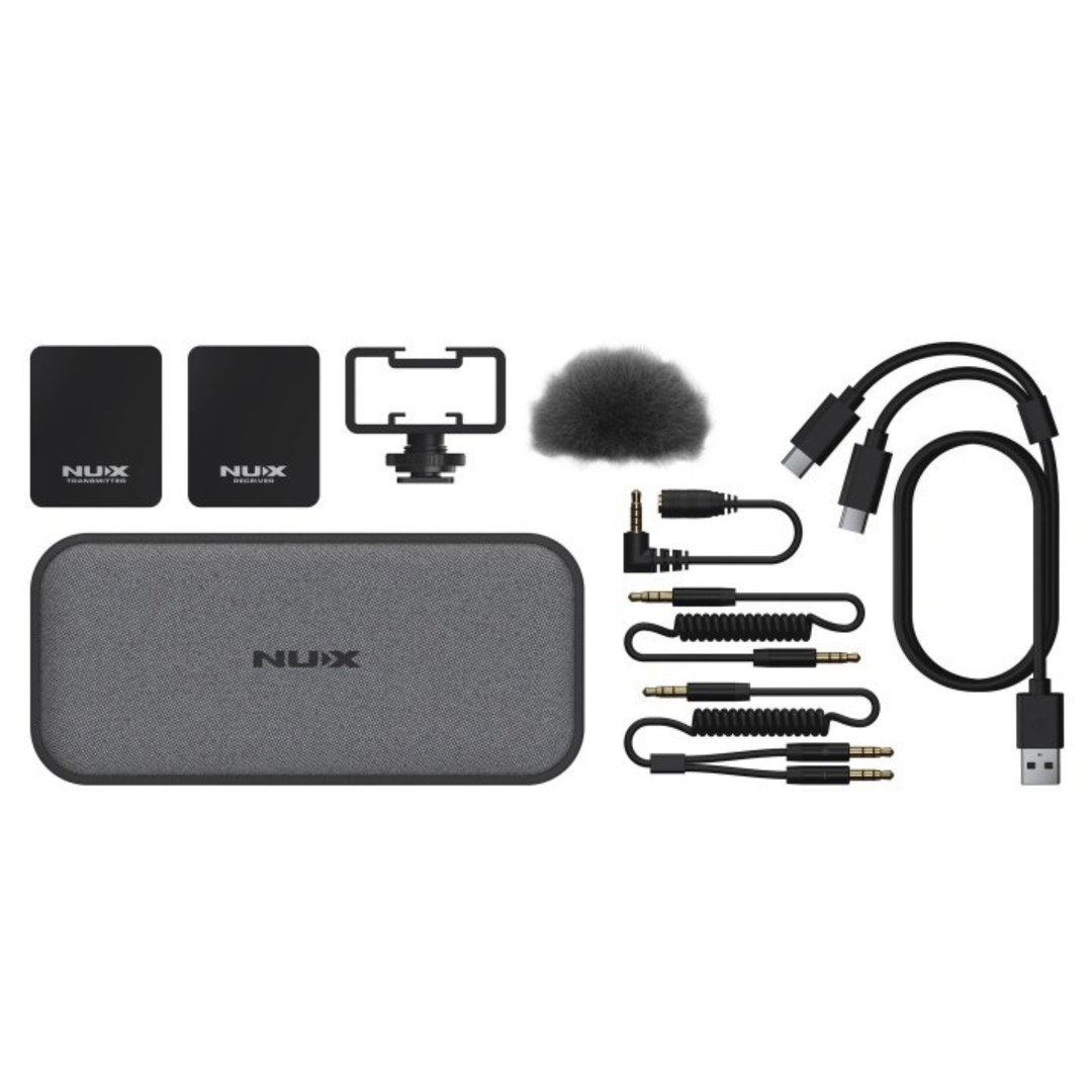 Nux B-10 2.4GHz Wireless Lavalier Vlog Microphone System