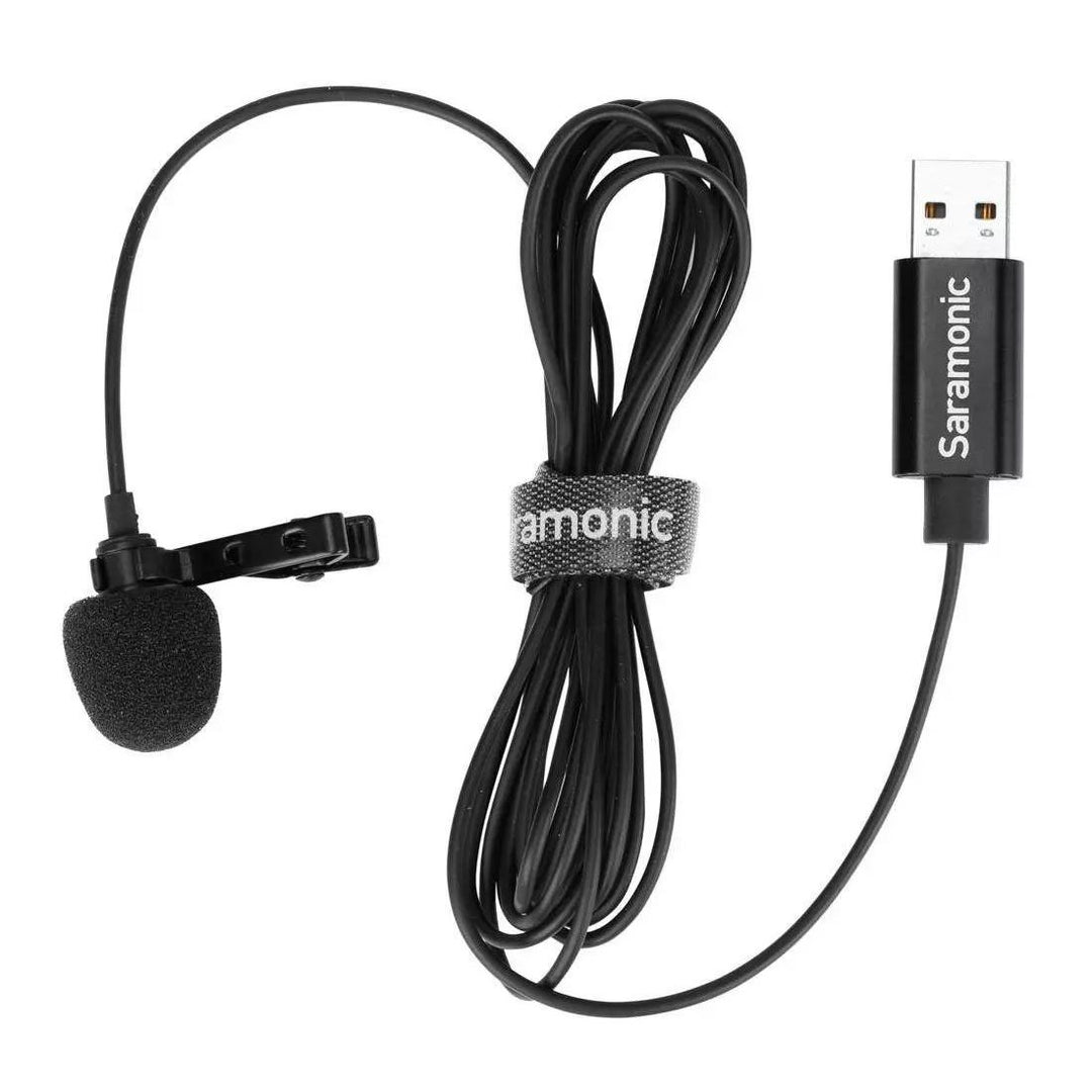 Saramonic SR-ULM10 Omnidirectional USB Lavalier Microphone - 6.5’ Cable