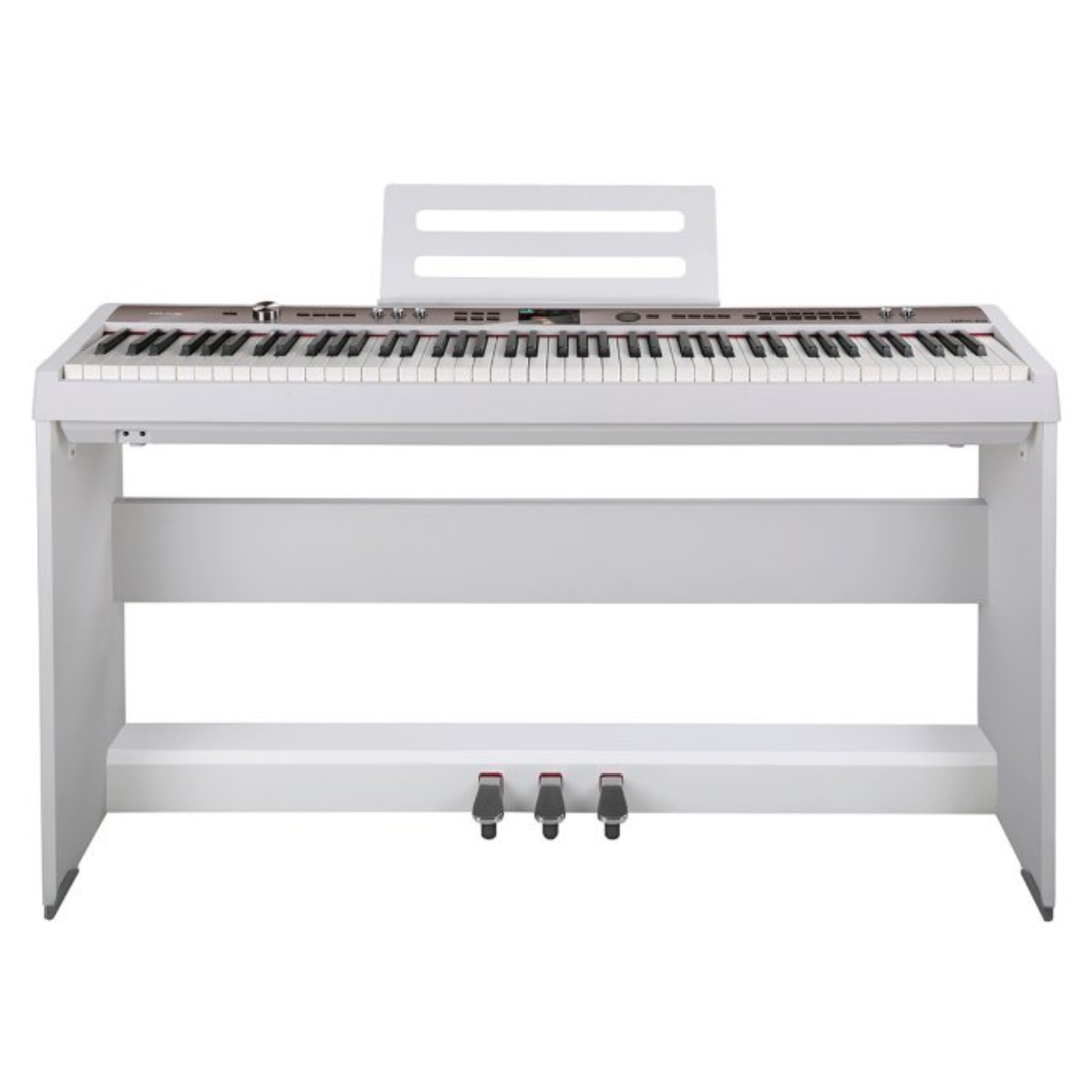 Nux NPK-20WH 88-Key Triple-Sensor Portable Digital Piano - White