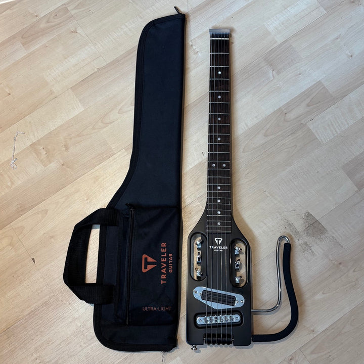 Traveler Guitar - Ultra Light Electric GTR (Black) w/ Gig Bag - USED