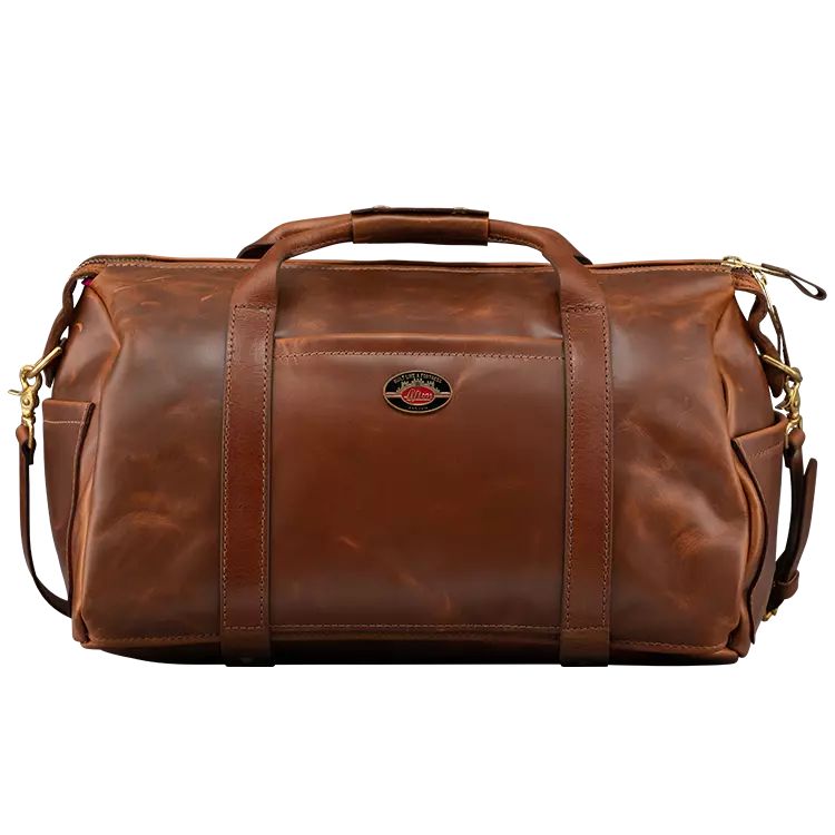 Gibson LIFTON-DFL-BRN Lifton Leather Duffle Bag, Brown