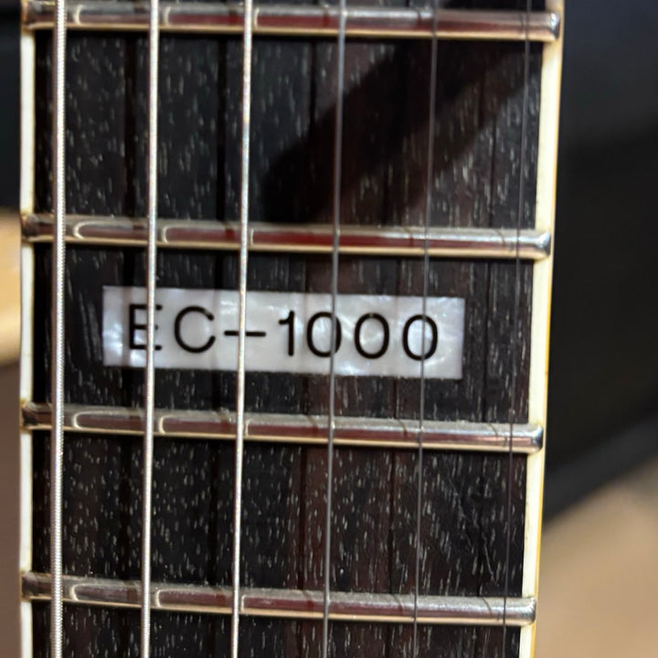 ESP-LTD  EC 1000 Deluxe  (Vintage Black - Gold HD  w/ Seymour Duncan 59 & JB ) - No Case Or Bag - USED