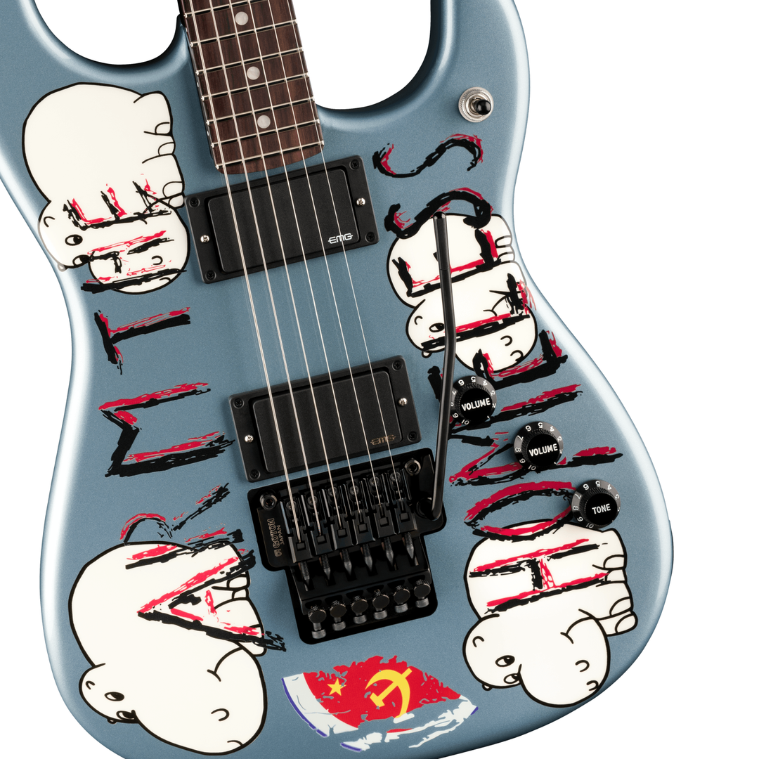 Fender Tom Morello Arm The Homeless Stratocaster® -  Rosewood Fingerboard -  Blue Ice Metallic, Electric Guitar