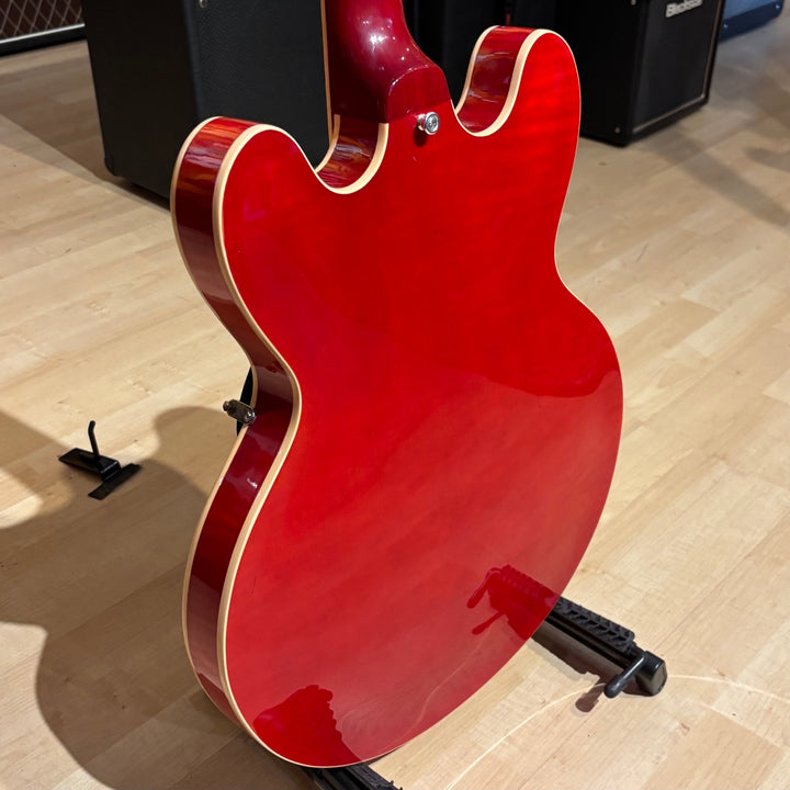 Gibson - Memphis ES-335 Dot Cherry AAA Figured Maple w/ PRO Headstock Repair OHSC & COA (2012) - USED