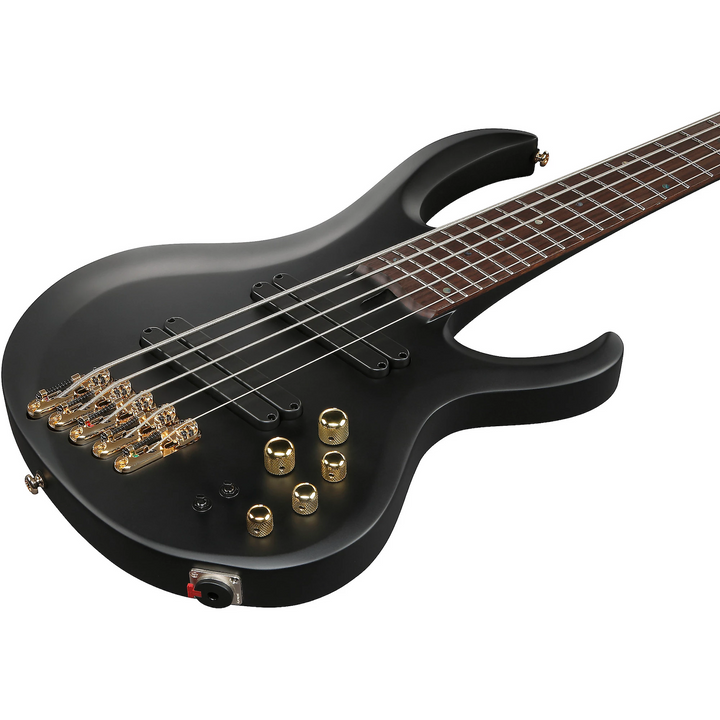 Ibanez BTB605LMBKF BTB Bass Workshop 5-String Multi Scale Electric Bass Black Flat