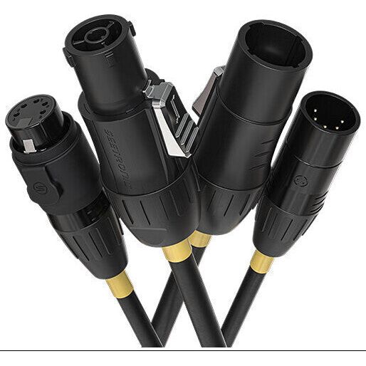 Chauvet Pro RIGLINK-COMBO10FT IP65-rated Riglink combo power and data cable 10ft