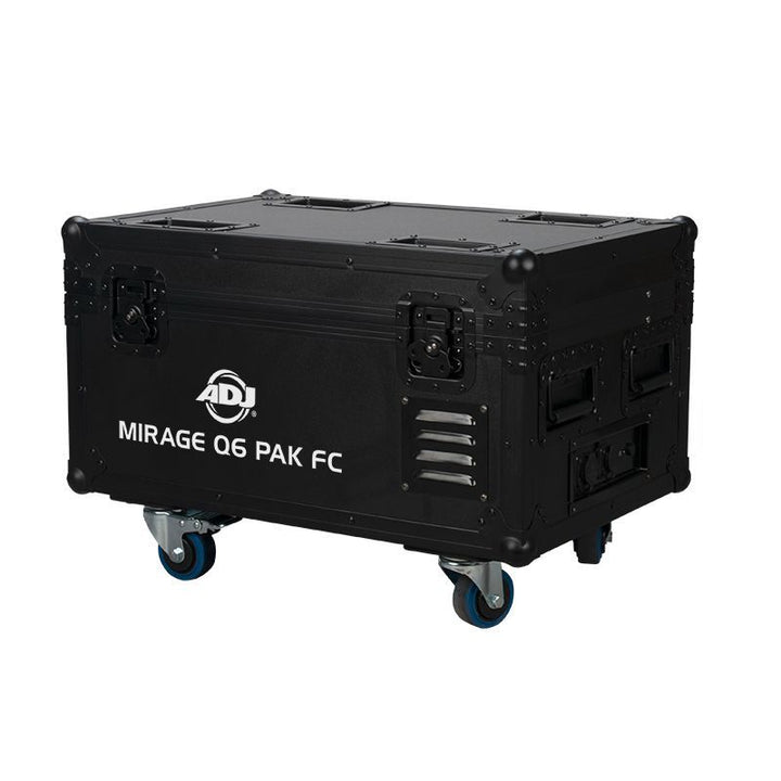 ADJ MIRAGE-Q6-PAK-BLACK 6 MIRAGE-Q6-IP Fixtures w/ Flight Case - Black