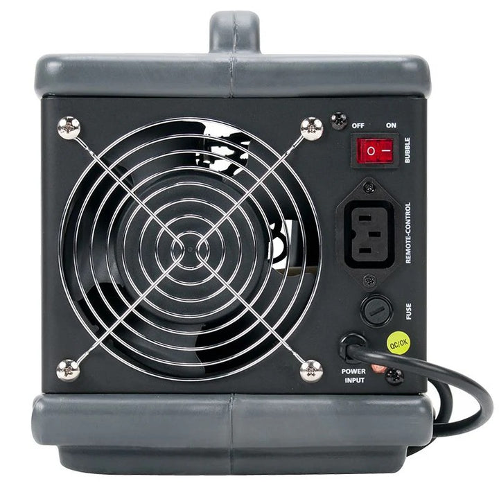 TheBubbletron EX by Eliminator Lightingis a smaller lightweight bubble machine that features a bubble production rate comparable to larger machines. Its EZ-Access front fluid tank makes the Bubbletron EX easy to use and easy to clean.