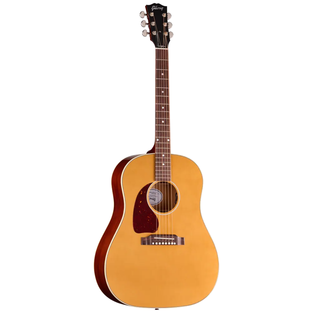 Gibson J-45 Standard Acoustic/Electric Guitar with Hardshell Case - Gold Top (Left Handed)