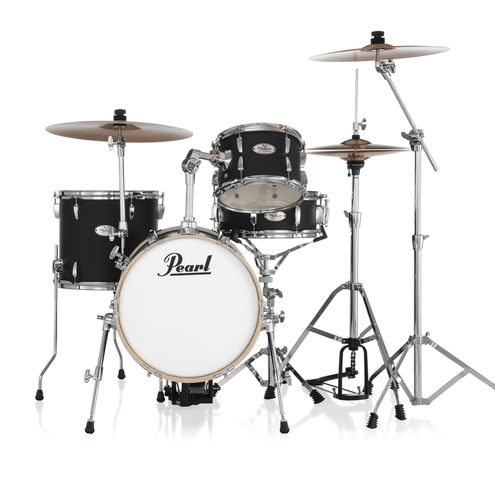Pearl MDT564C Midtown 4-piece Kit w/ Hardware (no cymbals) - #752 Matte Asphalt Black