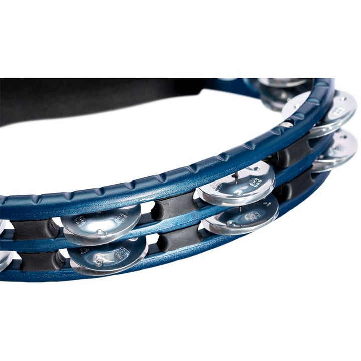 Meinl Percussion Traditional Hand Held ABS Tambourine Dual row Blue Aluminum jingles