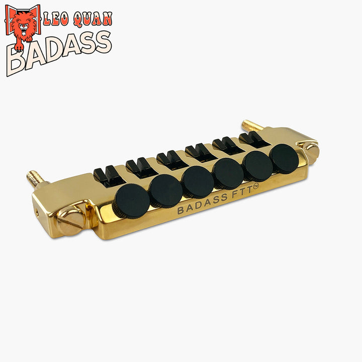 Allparts TP-3348-002 Leo Quan® Badass FTT™ Fine Tuner Tailpiece, Gold
