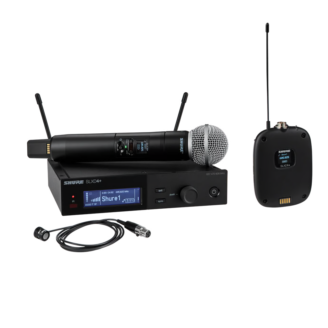 Shure SLXD124+/85M-G57 Combo System SM58 WL185