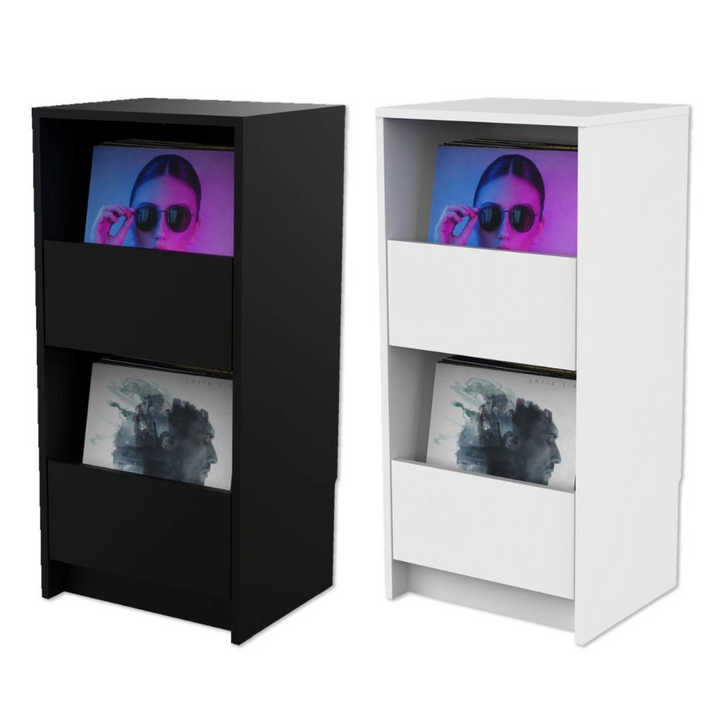 Glorious VINYL-VAULT-WHT Vinyl Vault - White