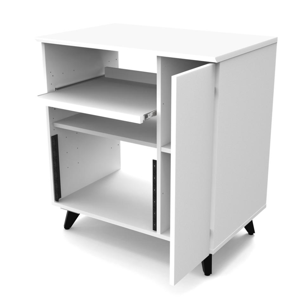 Glorious MODULAR-SIDE-RACK-WHT Modular Side Rack - White