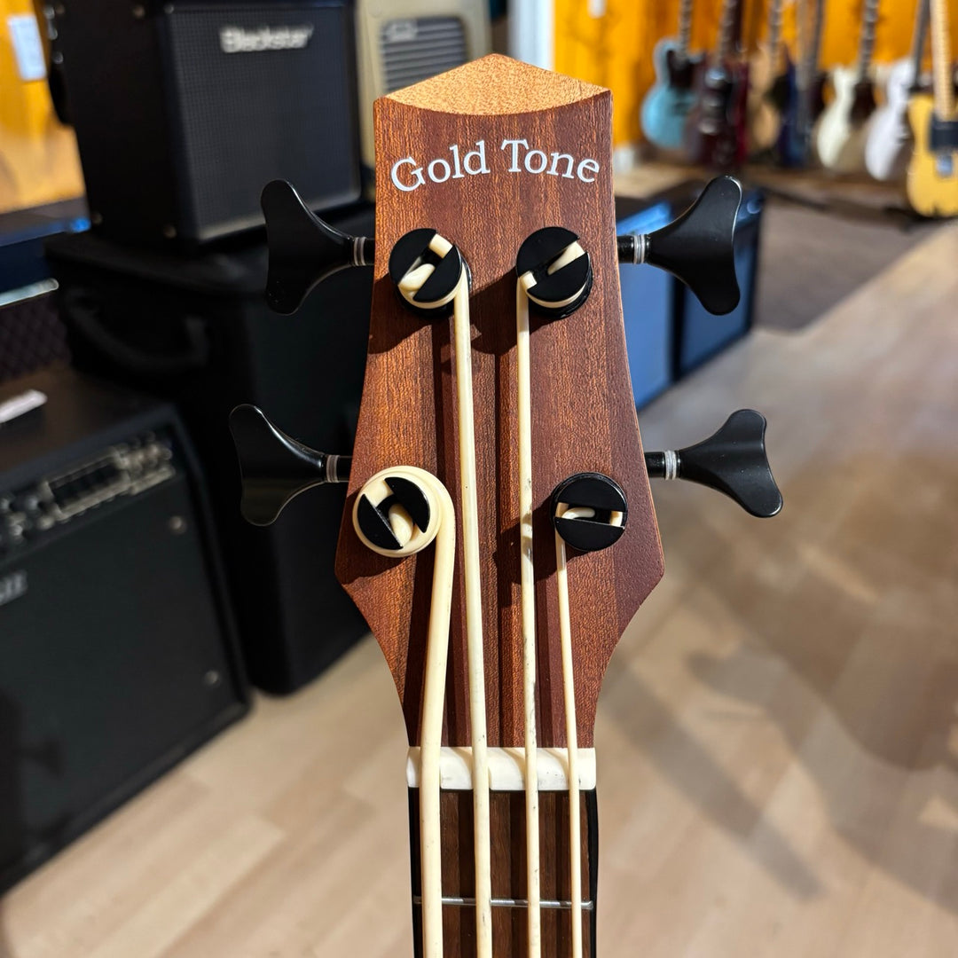 Gold Tone - Micro Acoustic Electric Bass w/ Gig bag (Mahongany) - USED