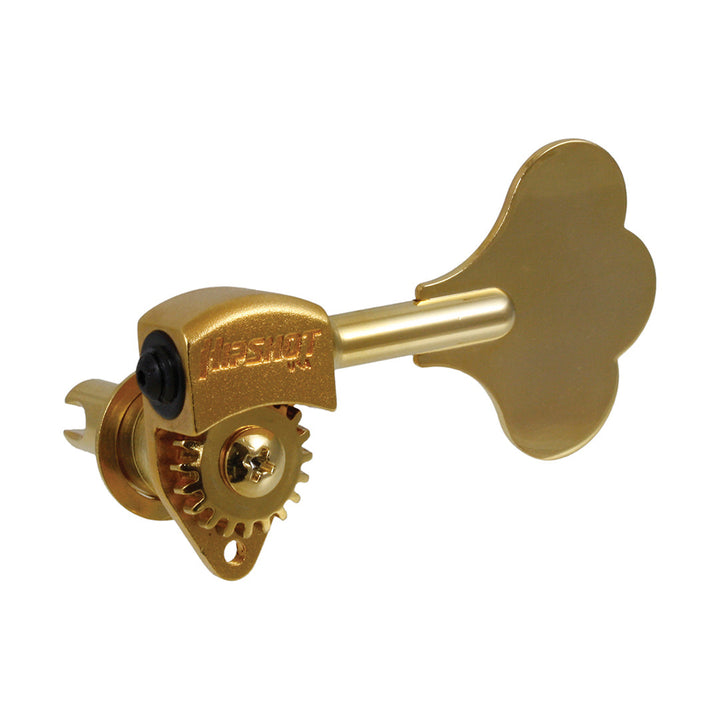 Allparts TK-7755 Hipshot Ultralite Clover Leaf Bass Key Gold
