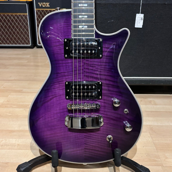 Hagstrom ULSWE-MQB Ultra Swede Electric Guitar with Hard Shell Case (Mystique Burst)