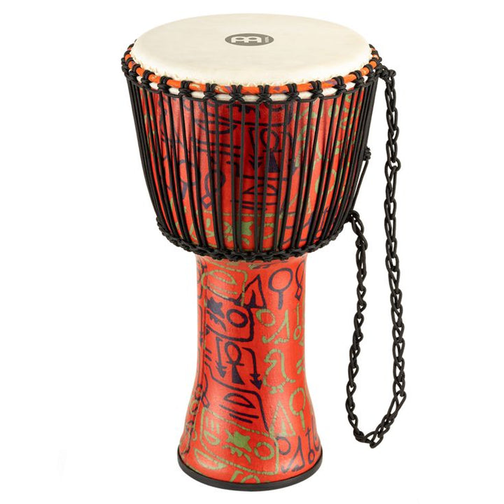 Meinl Percussion 12" Rope Tuned Travel Series Djembe Hand Selected Goatskin Head (Patented) Pharaoh's Script
