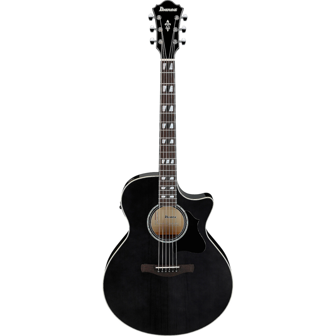 Ibanez AE170TBK AE Acoustic Electric Guitar Transparent Black High Gloss
