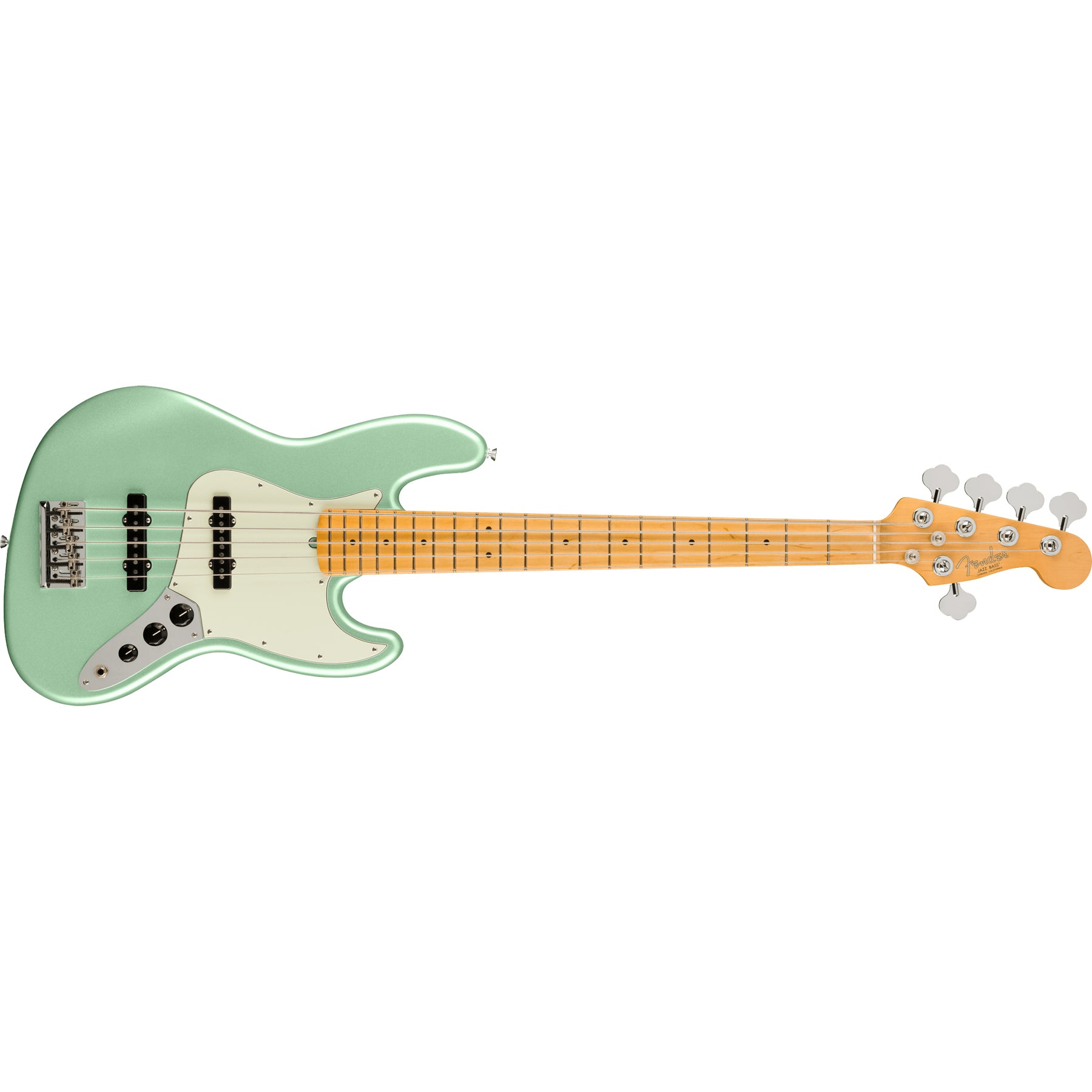 Fender American Professional II Jazz Bass V Maple Fingerboard Electric Bass  Guitar - Mystic Surf Green