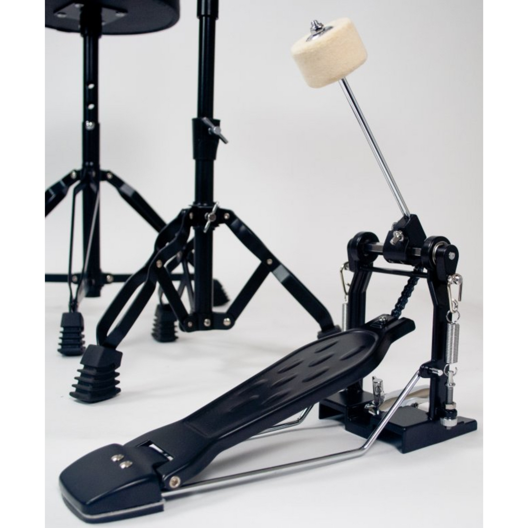Westbury W465TC-RRS 400 Series 5-Piece Studio Acoustic Drum Kit with 20" Bass Drum & Throne - Ruby Red Sparkle