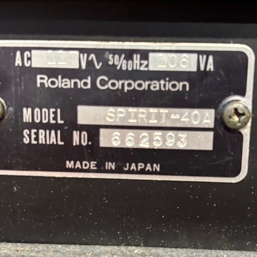 VINTAGE MIJ - Mid 1980's - Roland "Spirit 40" 1x12 GTR Combo w/ Reverb - USED