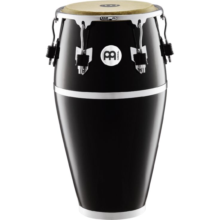 Meinl Percussion 11 3/4 Fibercraft Series Conga Black True Skin Buffalo Head