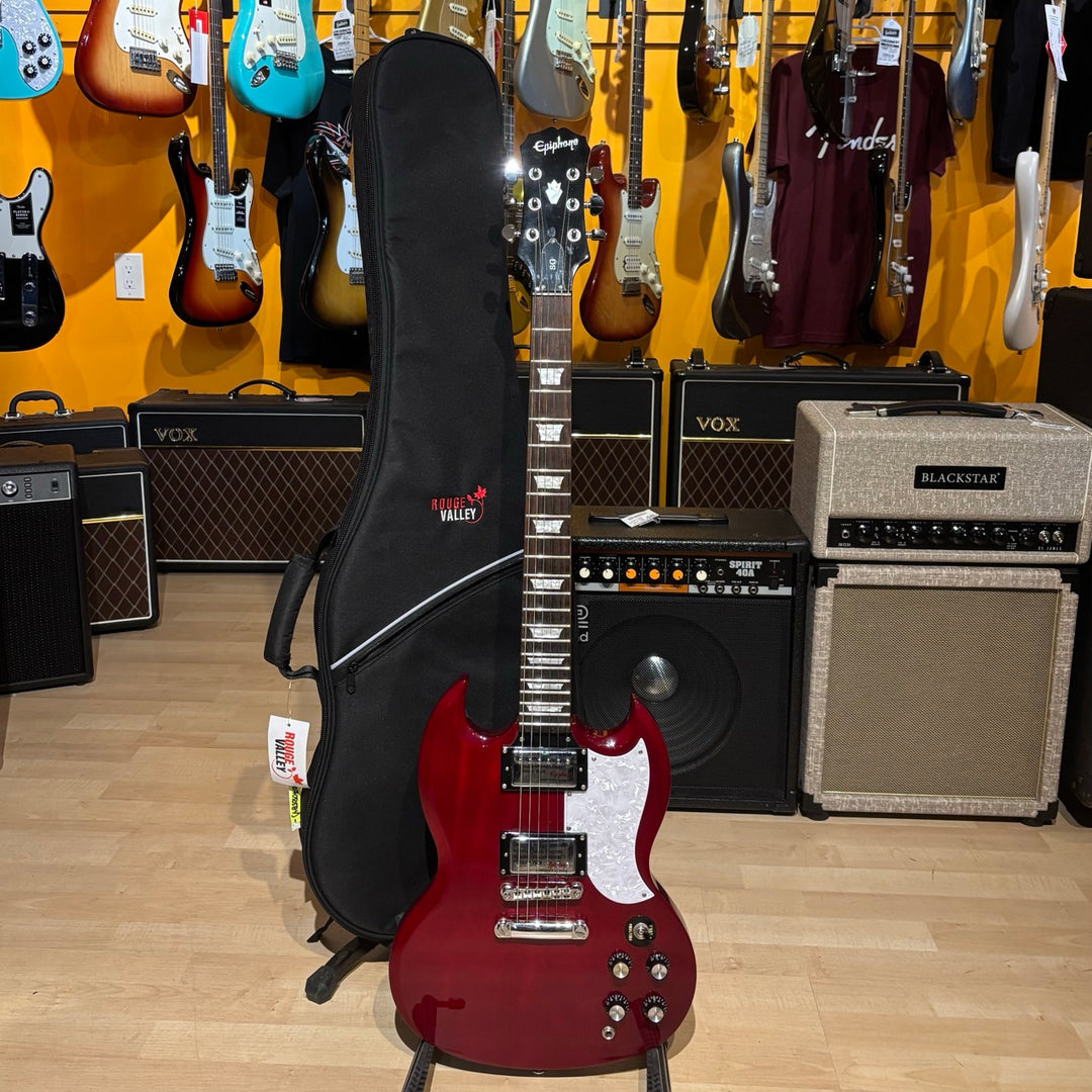 Epiphone - G400 SG STD '62 RI Vintage Cherry  w/ NEW Rouge Valley Gig Bag (2007) - USED