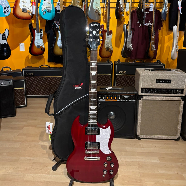 Epiphone - G400 SG STD '62 RI Vintage Cherry  w/ NEW Rouge Valley Gig Bag (2007) - USED