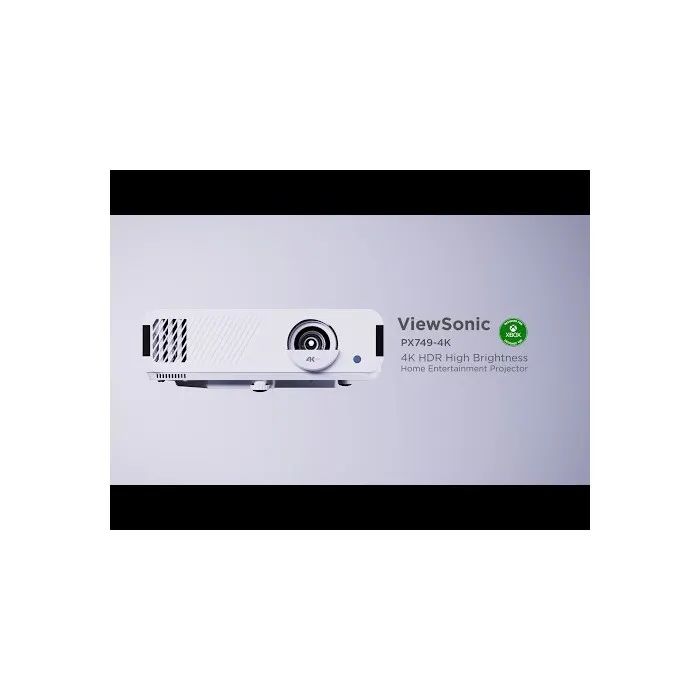 Viewsonic PX749-4K Projector  Designed for Xbox, UHD 4K, 4,000 ANSI Lumens, Gaming Focused
