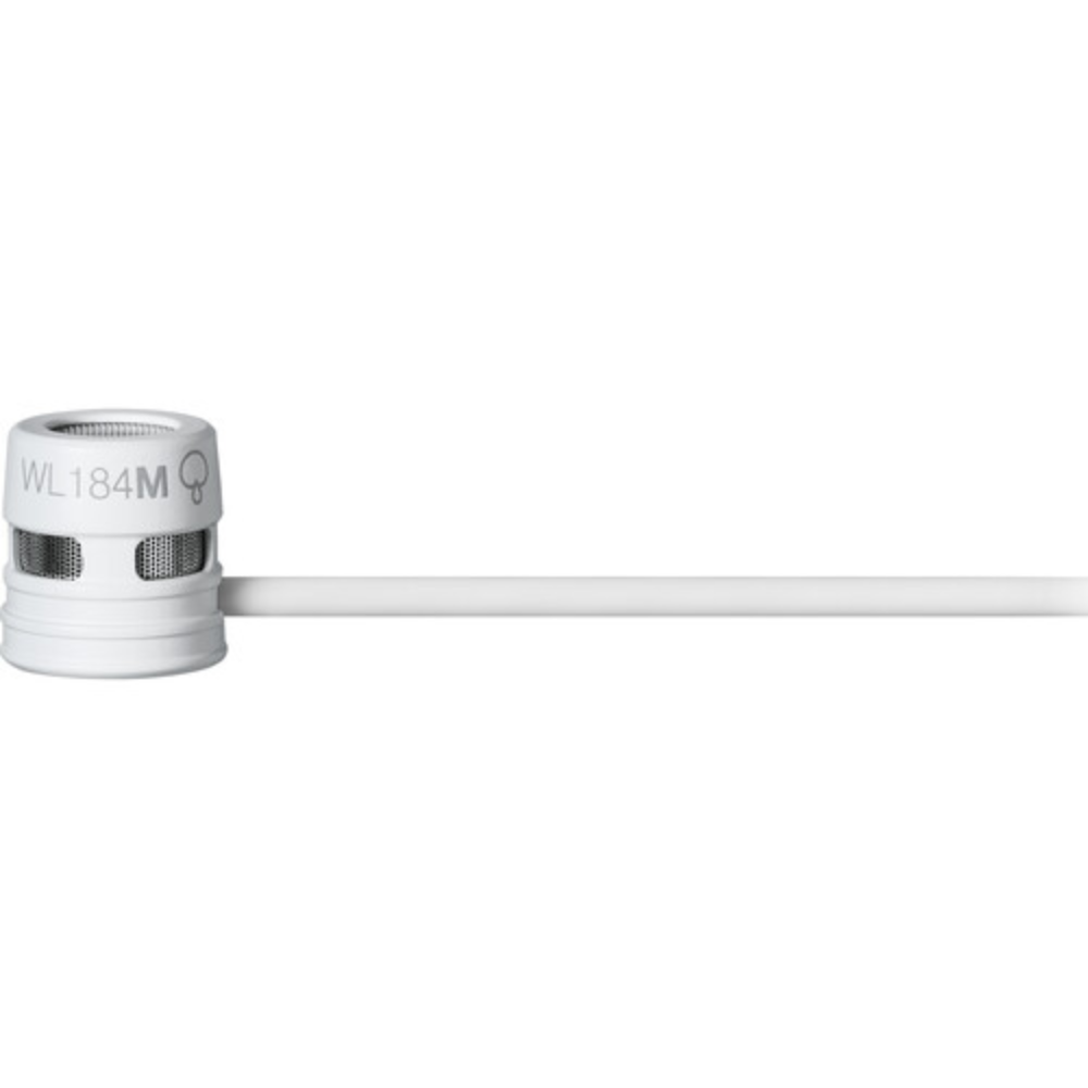 Shure WL184MW/S-LM3 Low-Profile Supercardioid Lavalier Microphone with LEMO 3-Pin Connector (White)