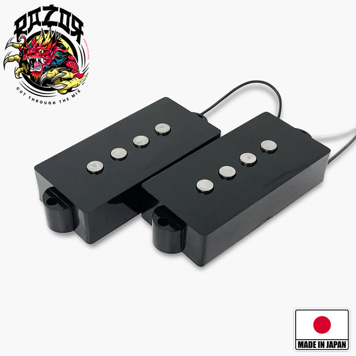 Allparts RZR-10128 Razor® Mangetsu Full Moon Pickup For Precision Bass® - Black