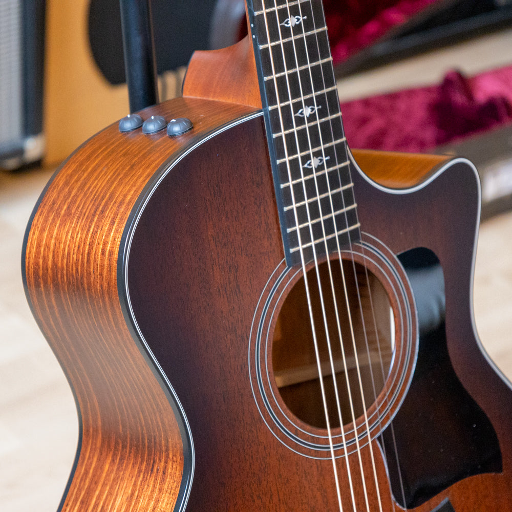 Taylor - 324ce - Mahogany Ash AC Electric w/ OHSC - 2018 - Used
