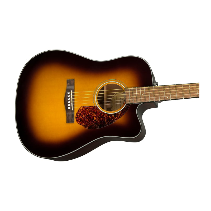 Fender CD-140SCE Dreadnought Walnut Fingerboard Acoustic Guitar w/ Case - Sunburst
