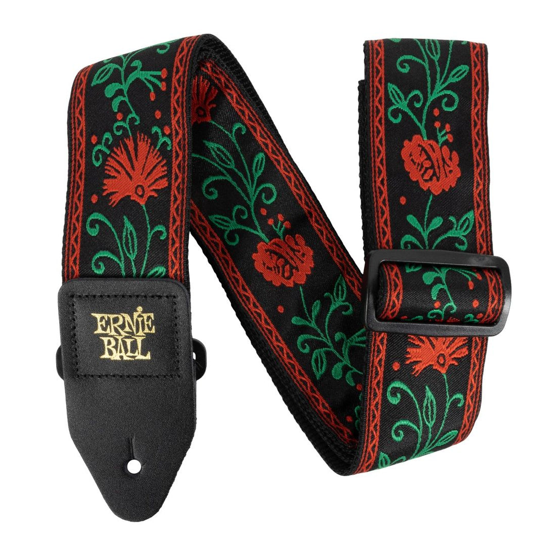 Ernie Ball Western Rose Jacquard Guitar Strap