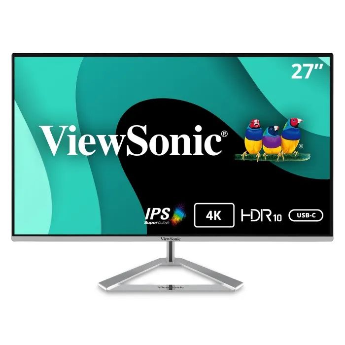 Viewsonic VX2776-4K-MHDU 27" Thin-Bezel IPS Monitor  4K UHD, USB-C, HDMI, DisplayPort