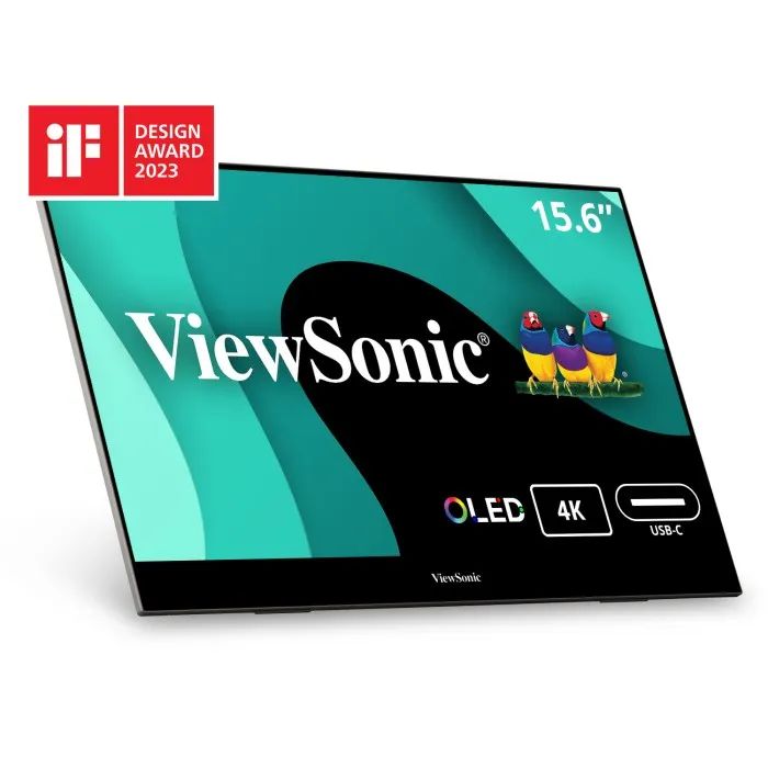 Viewsonic VX1655-4K-OLED 15.6" Portable OLED Monitor  UHD 4K, USB-C 60W, mini-HDMI