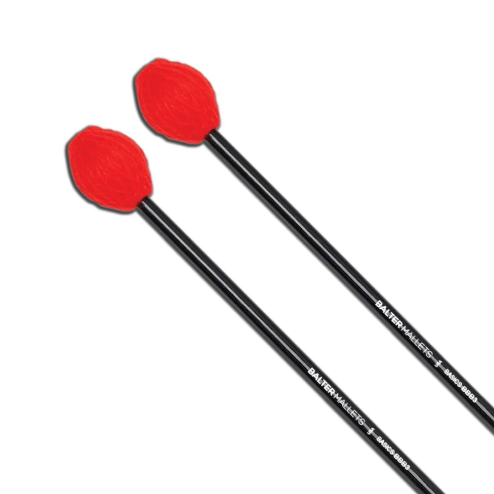 Vic Firth BBB3 Balter Basics Mallets - Soft, Red Yarn