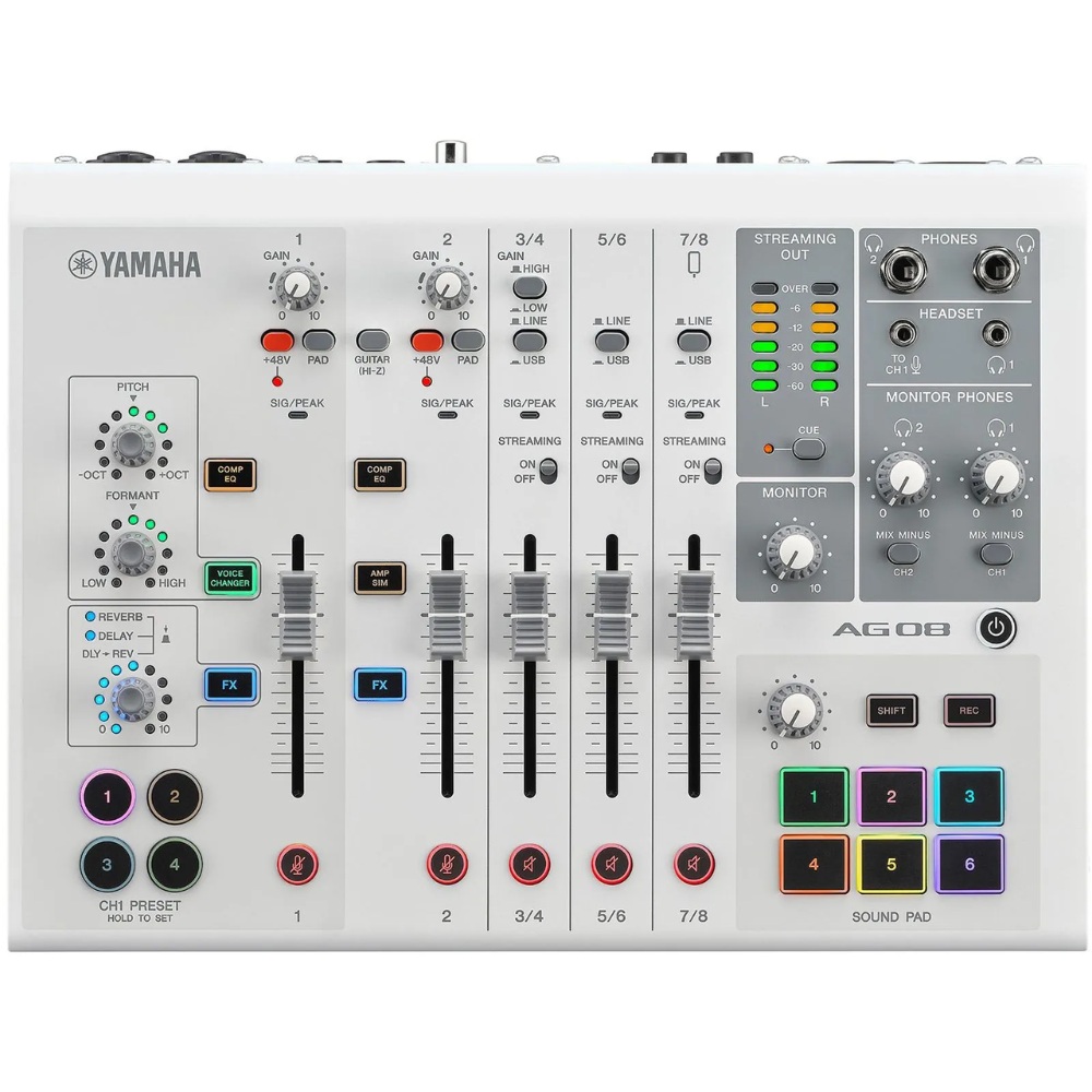 Yamaha AG08 W Yamaha Mixing Console - White