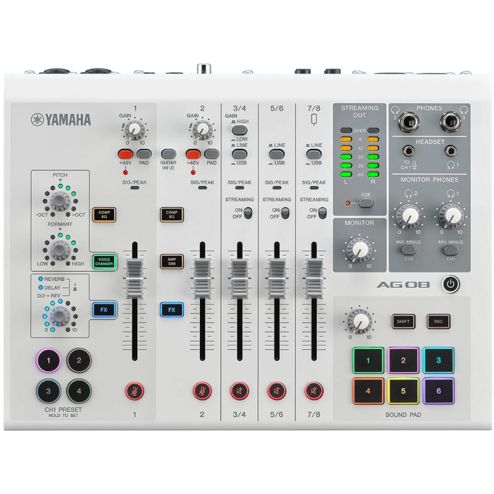 Yamaha AG08 W Yamaha Mixing Console - White