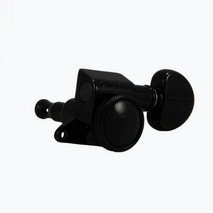 Allparts TK-7926 Grover® 505 Series 6-in-line Locking Tuners Black 505BC6
